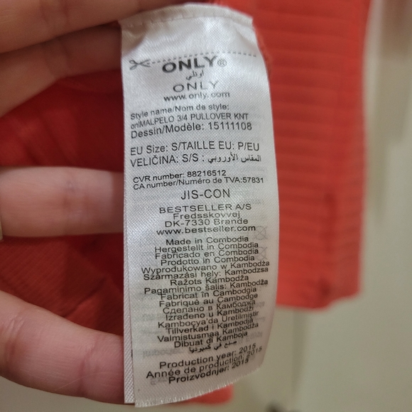 Only Ribbed Pink Sweater, Size Small - Picture 3 of 12